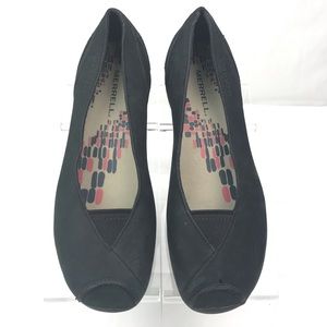 Merrell Womens Black Nubuck Shoes Size 7.5 /38